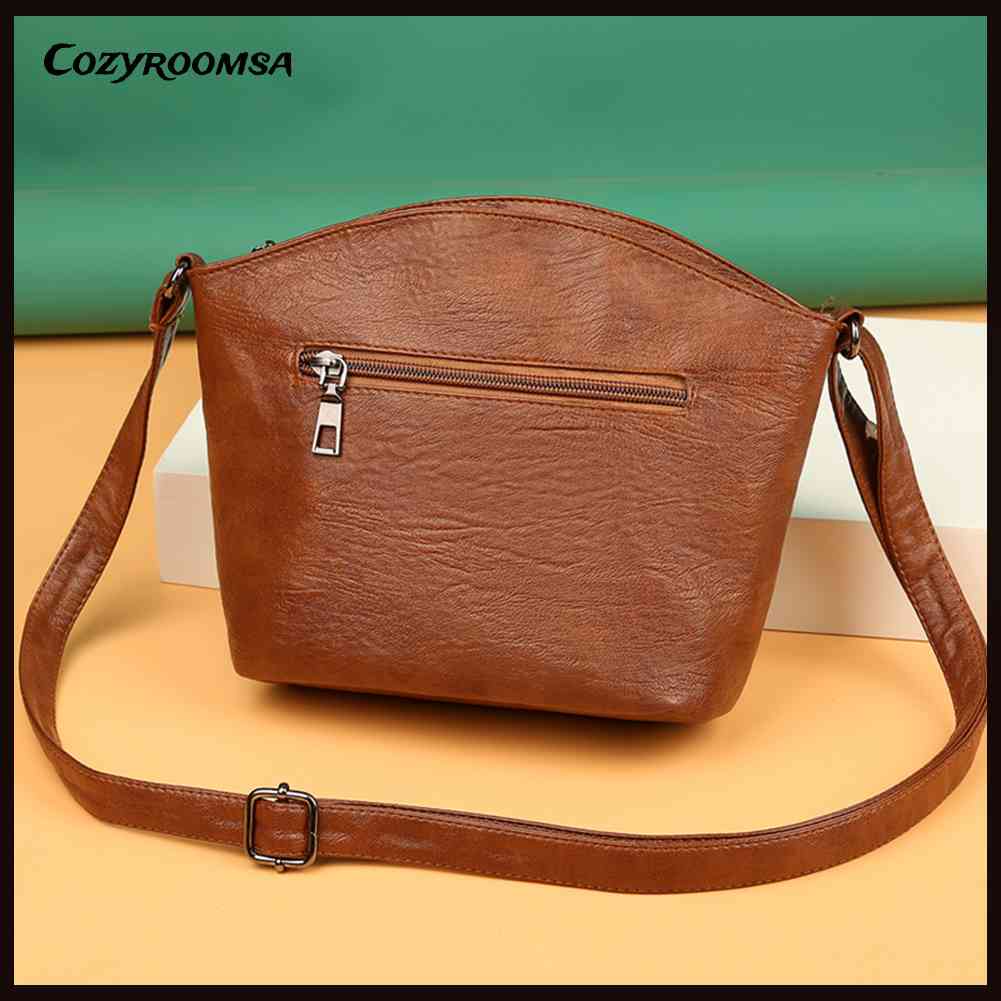 Túi Đeo Chéo Da PU Mềm Thanh Lịch Cho Nữ