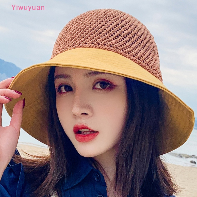 Nón Tai Bèo Phối Lưới Thoáng Khí Thời Trang Đi Biển Mùa Hè Mới