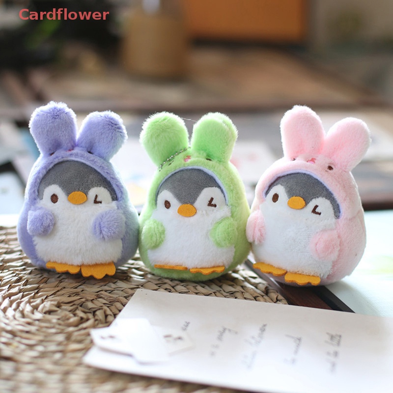 < Cardflower > Móc Khóa Hình Chim Cánh Cụt Nhồi Bông Mềm Mại Vui Nhộn Phong Cách Dành Cho Trang Trí Túi Xách Sinh Nhật Mới