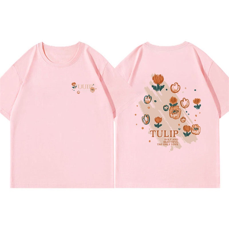 Áo Thun Unisex 100% Cotton Nguyên Chất Ngắn Tay Phong Cách Hàn Quốc Mới NRVP 2023