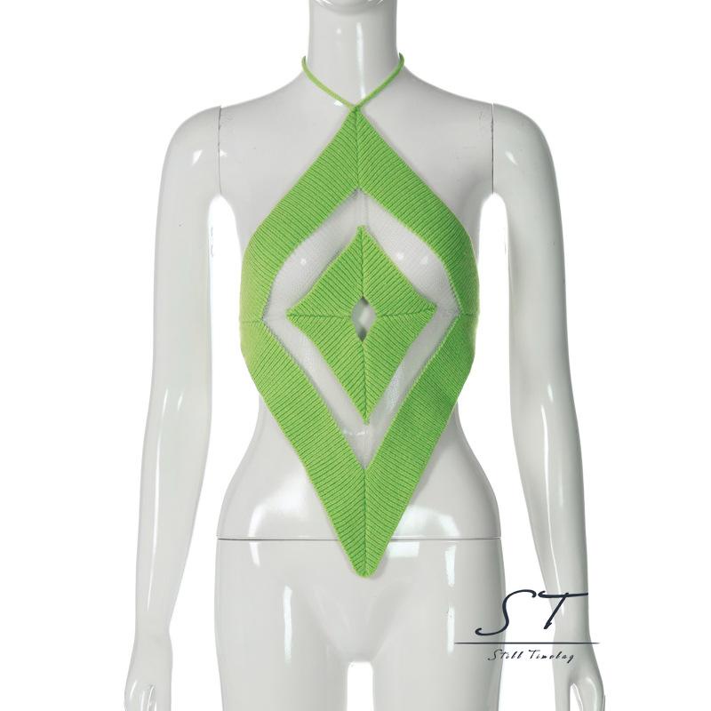 Áo Dây Dệt Kim CY03 Không Tay Hở Lưng Thời Trang Mùa Hè Cho Nữ