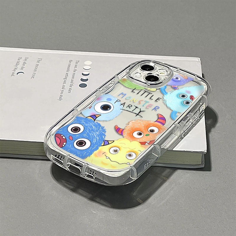 Ốp Điện Thoại Silicon TPU Mềm Trong Suốt Chống Sốc In Hình Mouter Dễ Thương Cho IPhone 11 14 13 12 Pro XS Max X XR 7 + 8 Plus