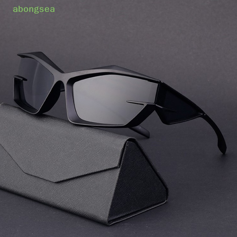 Kính Mát Gọng Mắt Mèo Tròng Bạc Chống Tia UV400 Thời Trang Cho Nam Và Nữ Y2K