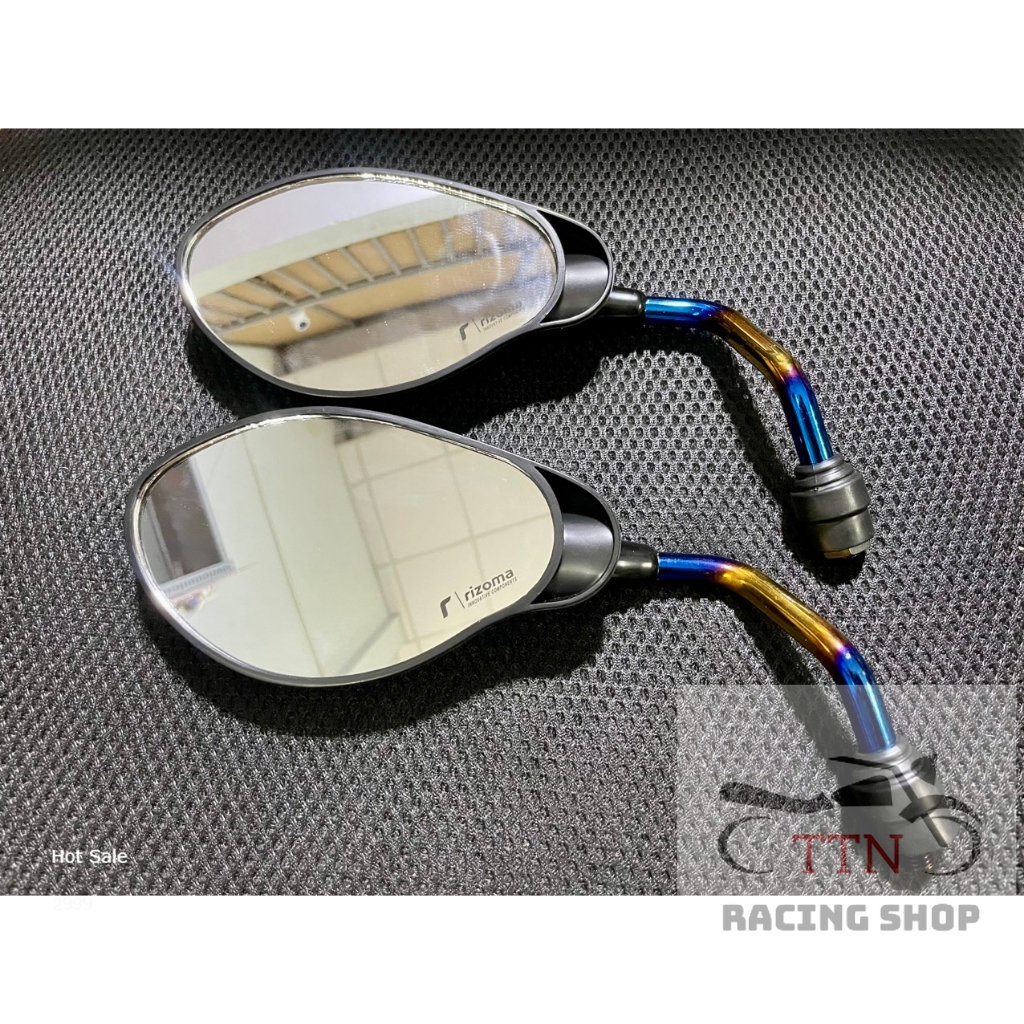 Kính kiểu YAZ chân Xi 7 màu Titan KINGDRAG gắn mọi loại xe máy Exciter Sirius Winner Sonic Wave Dreem Gương chiếu hậu