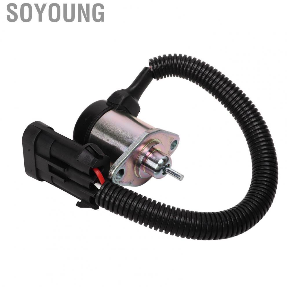 Soyoung Fuel Shut Off Solenoid  Anti Aging Heavy Duty High Sensitivity 1G577 60010 for Skid Steer