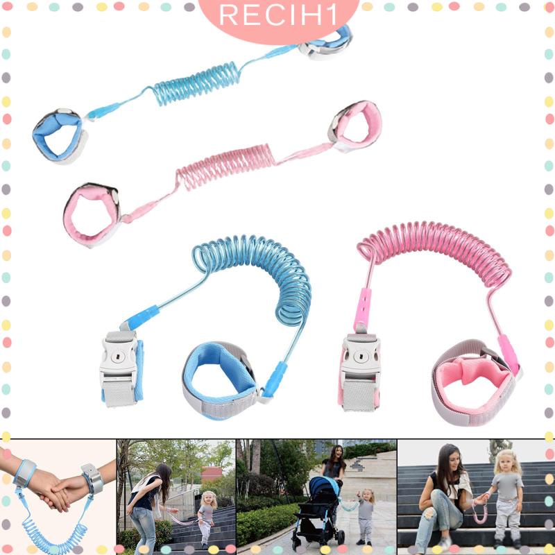 Dây Lò Xo Khóa Cổ Tay An Toàn Chống Thất Lạc Có Thể Thu Gọn 2M Cho Bé