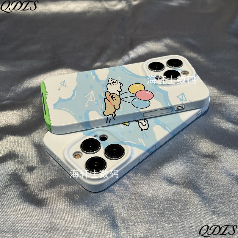 Ốp Điện Thoại Cứng / Film Dán Chống Sốc Hình Cún Hoạt Họa Cho Apple Iphone 12max14pro 138P 11 7