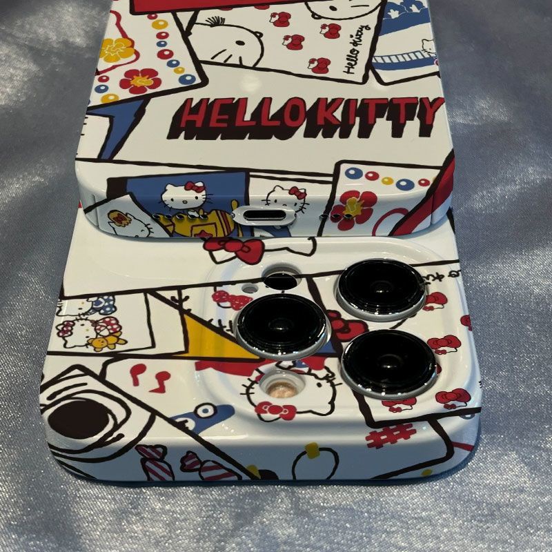 Ốp Điện Thoại Chống Sốc In Hình Hello Kitty Hoạt Hình Dễ Thương Cho Iphone 12 14pro 13711 8P