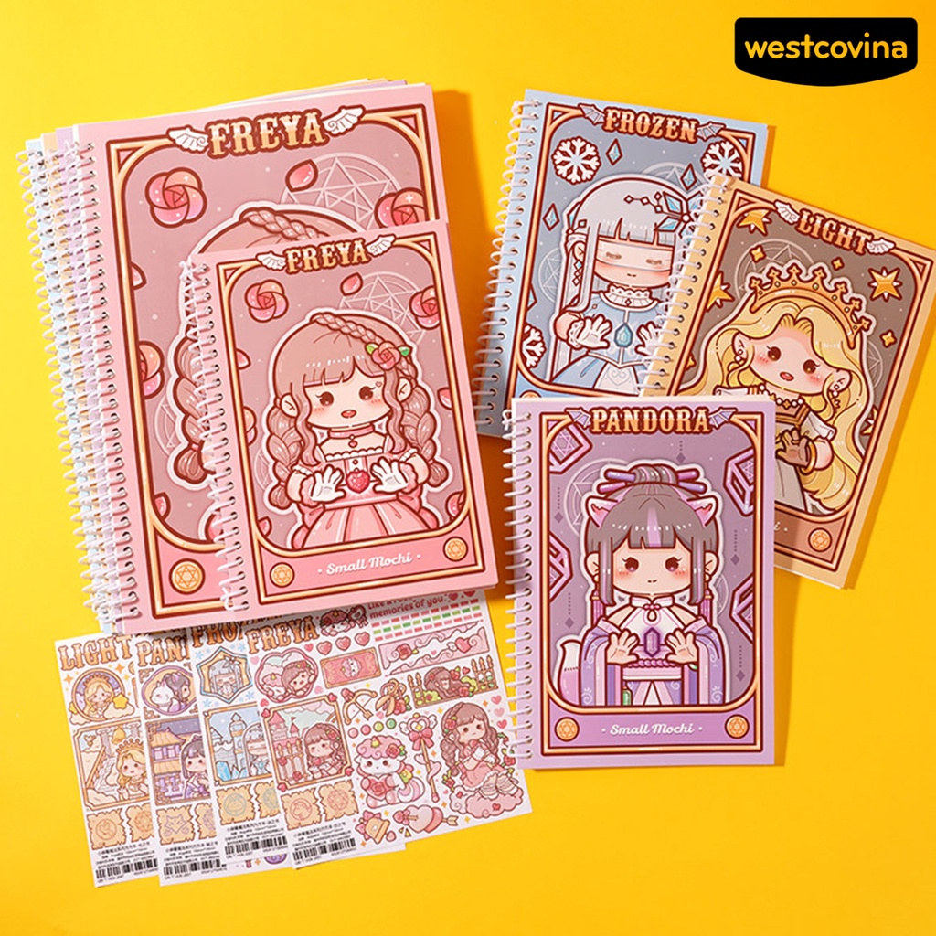 [COD]♪Sổ Tay In Hoạt Hình Dễ Thương Có Thể Nạp Lại Tiện Dụng DIY