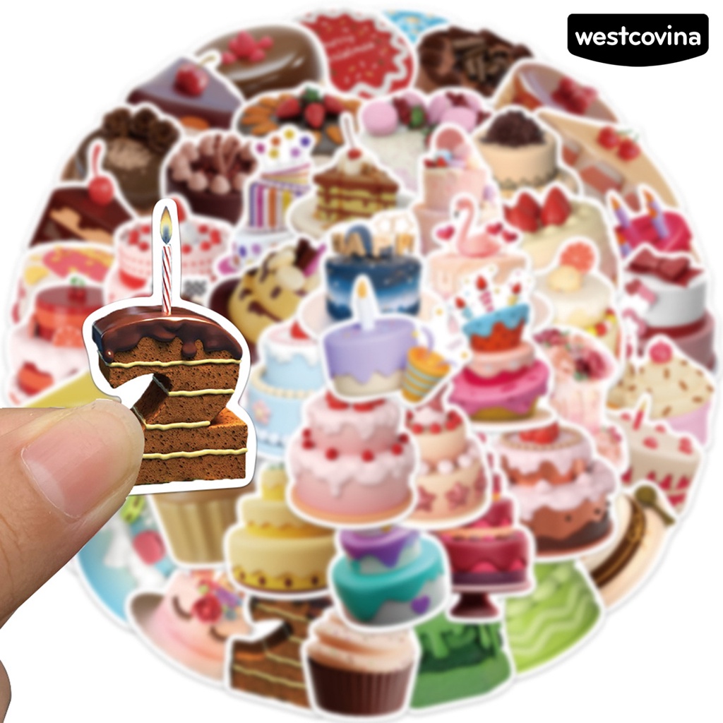 [COD]♪Bộ 50 Miếng Dán Chống Thấm Nước Tự Dính Trang Trí Sổ Tay