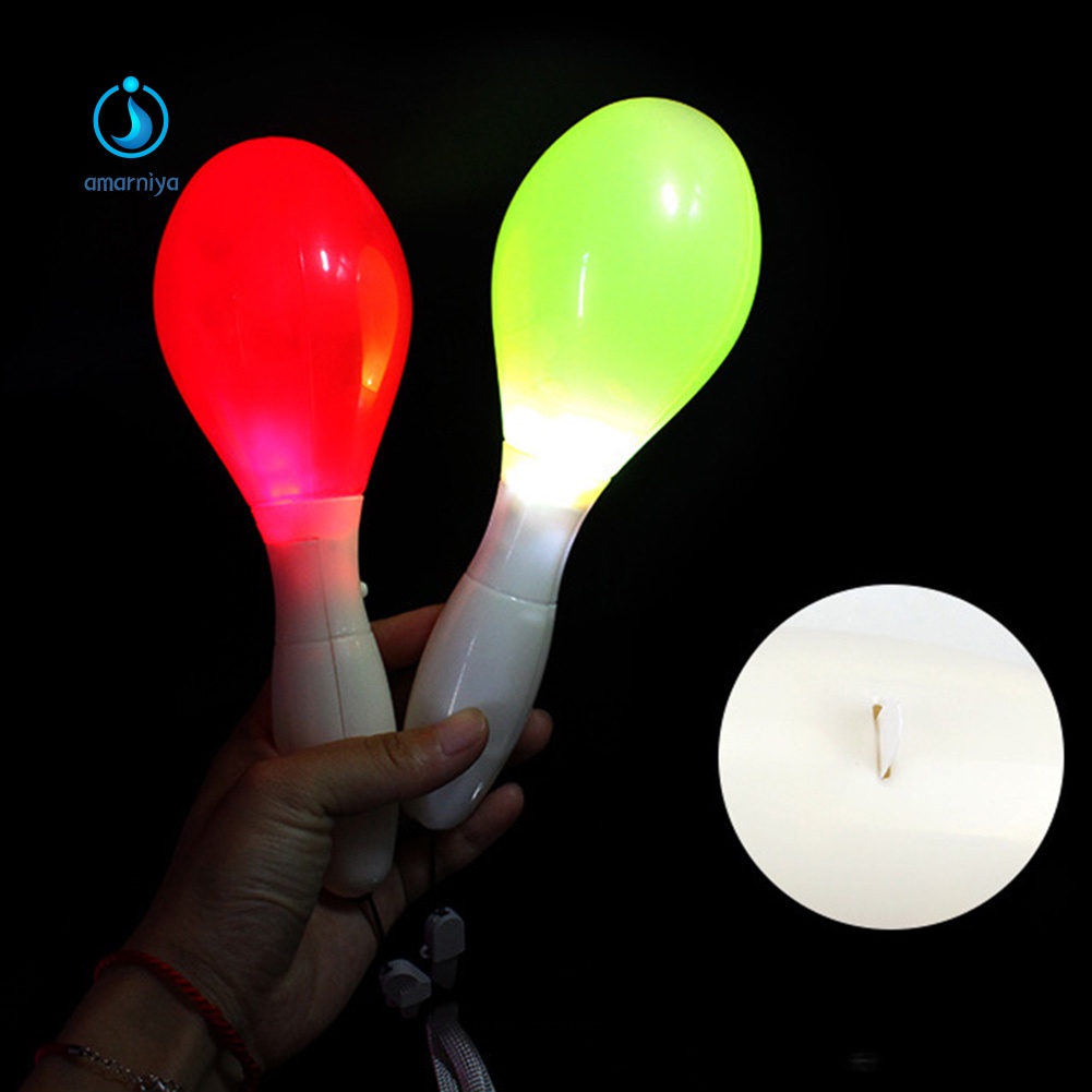 Đồ Chơi Nhạc Cụ Maraca Có Đèn LED Và Dây Đeo