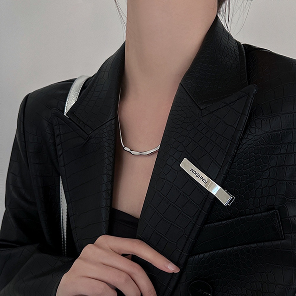 Kẹp Tóc Dạng Cá Sấu Phẳng Bằng Kim Loại Màu Bạc DIY