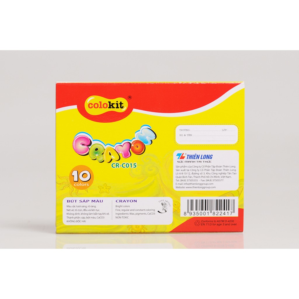 1 hộp sáp Thiên Long 10 màu Colokit CRC015 _LL