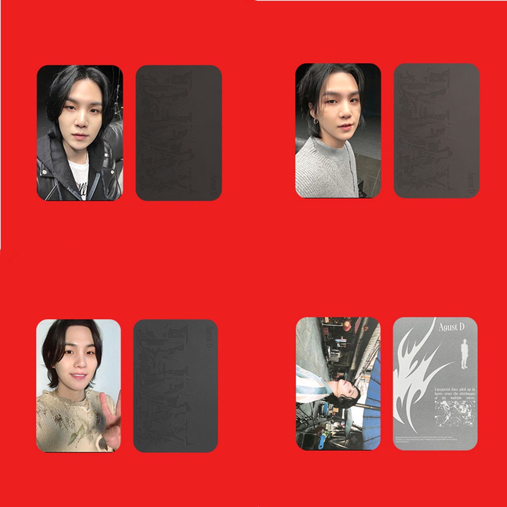 Set 4 Tấm Ảnh Lomo Card Nhóm Nhạc Kpop SUGA