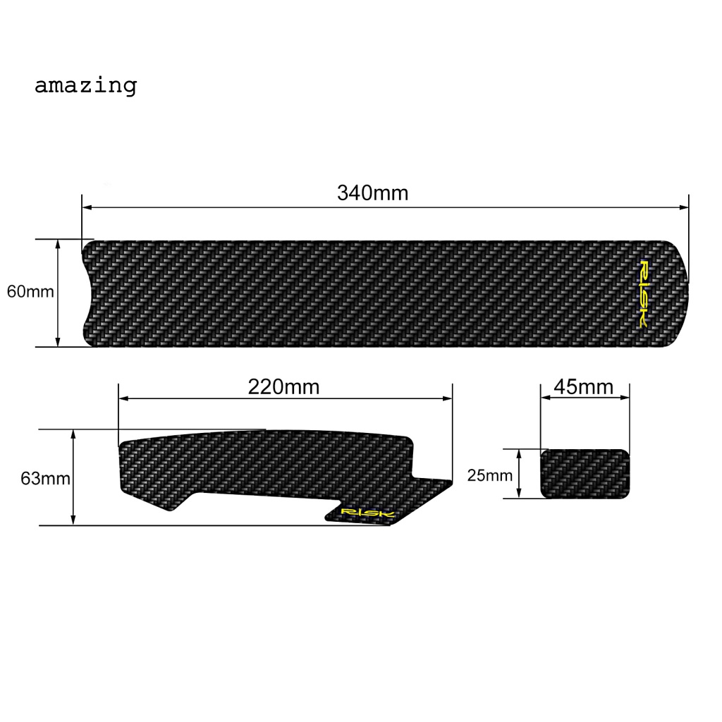 1 Bộ Khung Bảo Vệ Khung Xe Đạp Chống Vỡ Trọng Lượng Nhẹ