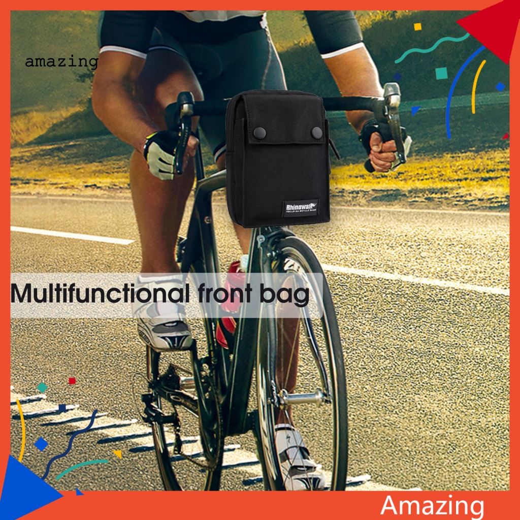 Túi Đựng Đồ Gắn Tay Lái Xe Đạp Màu Đen / Xám Không Phai
