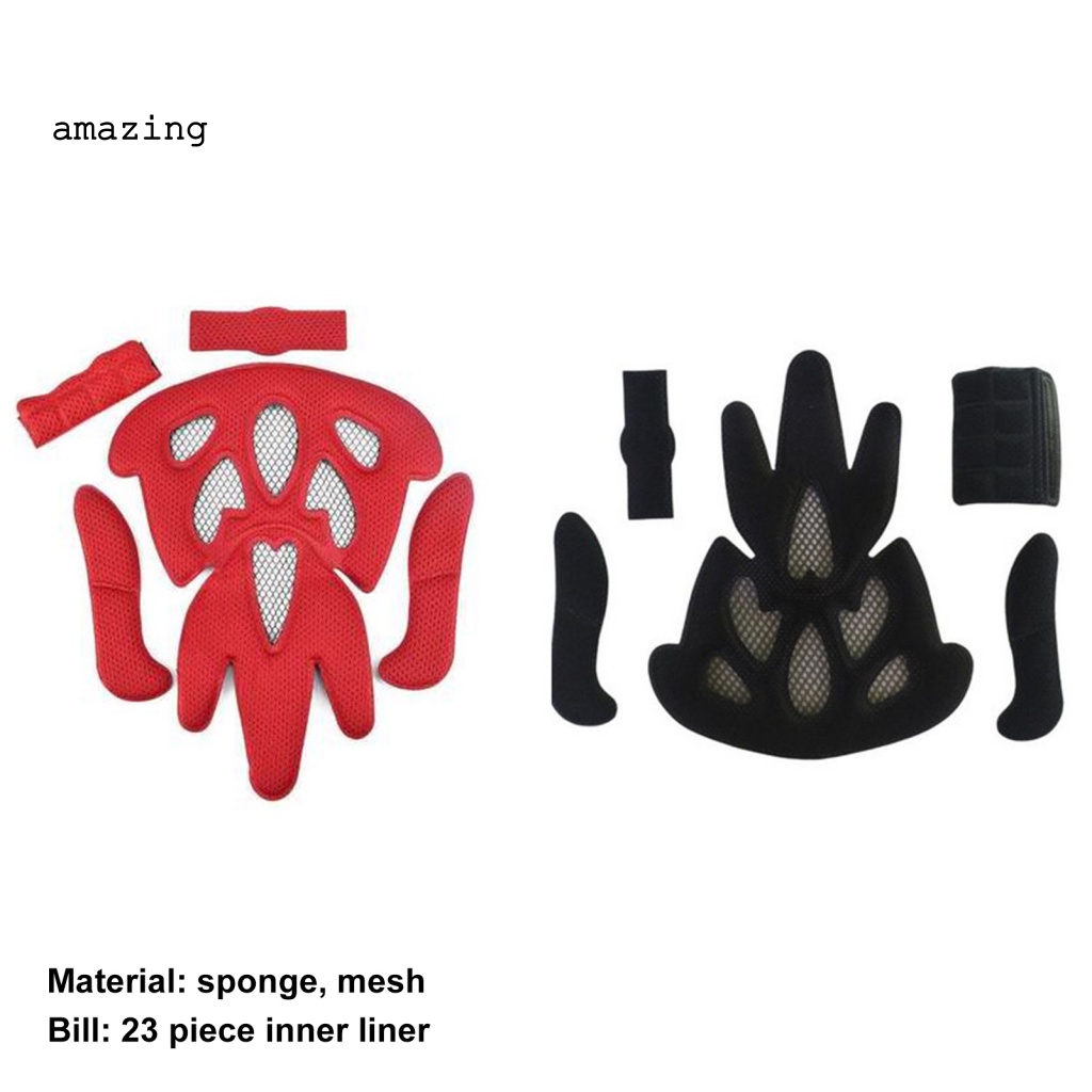 Set 23 Miếng Lót Mũ Bảo Hiểm Mềm Mại Thoải Mái Dễ Sử Dụng