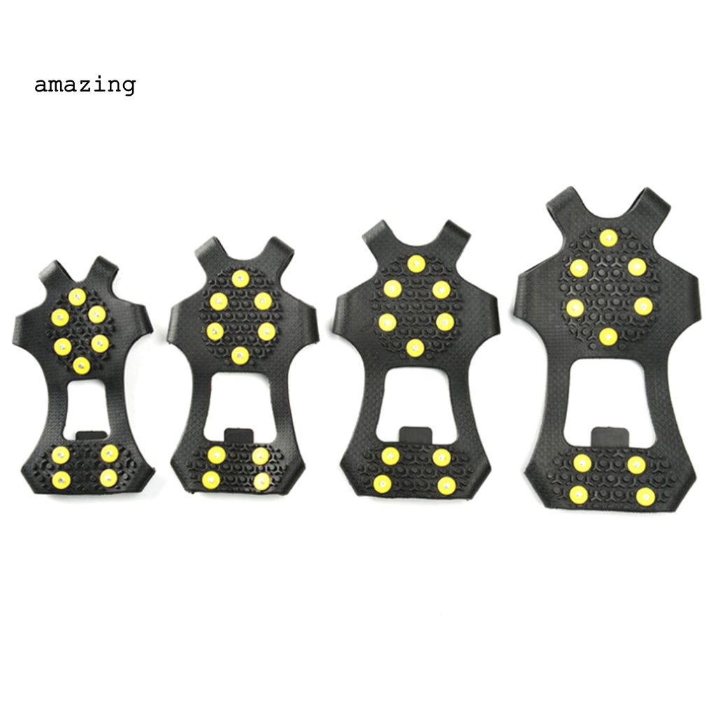 Kẹp Đi Tuyết Chống Trượt Có 10 Đinh Tán Unisex