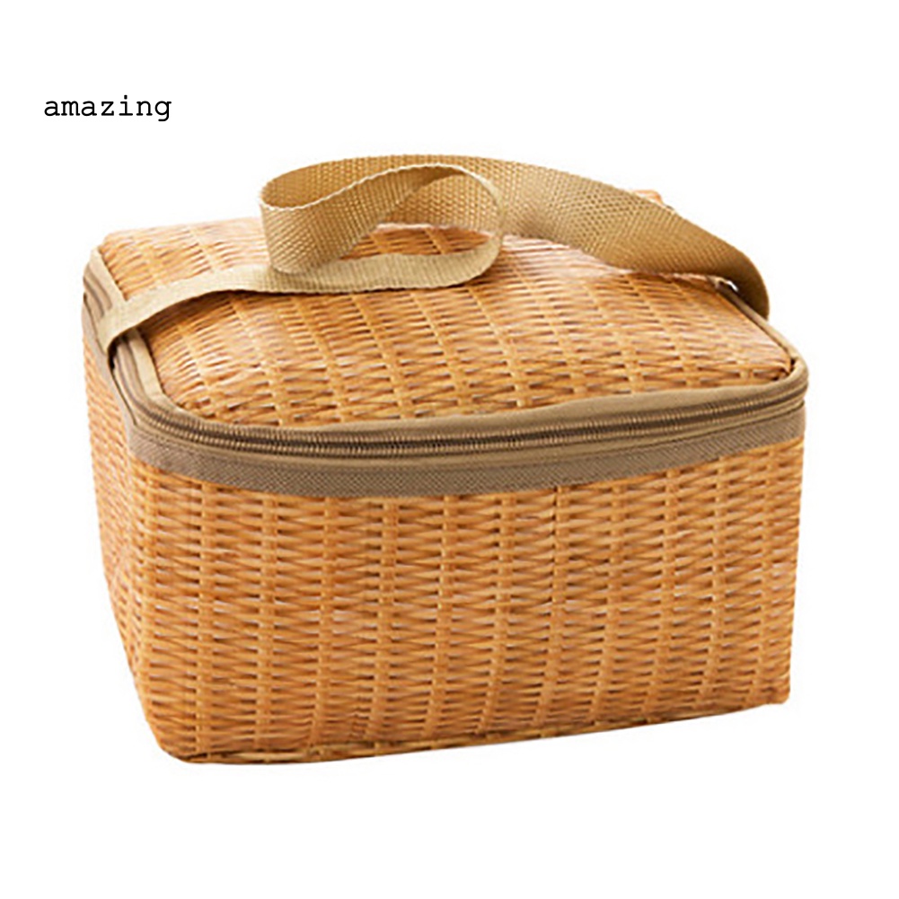 Túi Đựng Cơm Trưa Giữ Nhiệt Bằng Lá Nhôm Tiện Dụng Mang Theo Du Lịch Cắm Trại