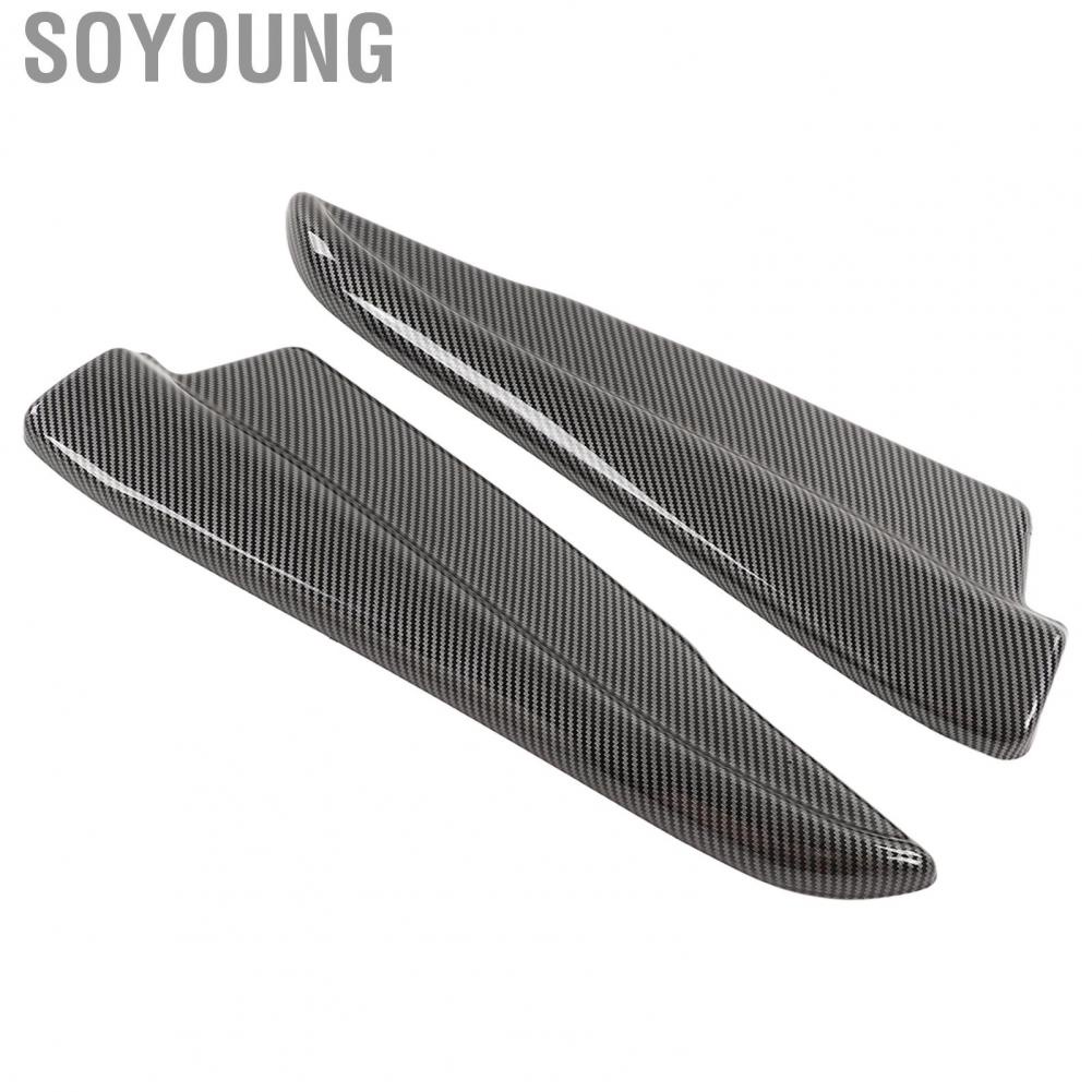 Soyoung Rear Lower Spoiler  Carbon Fiber Style Wearproof Lightweight Rear Bumper Lip  for Car Exterior