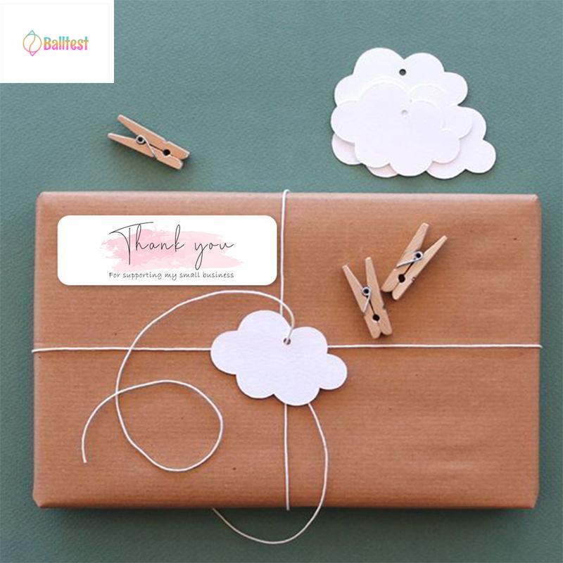 💜Cuộn 120 Miếng TEM dán chữ " Thank you" >