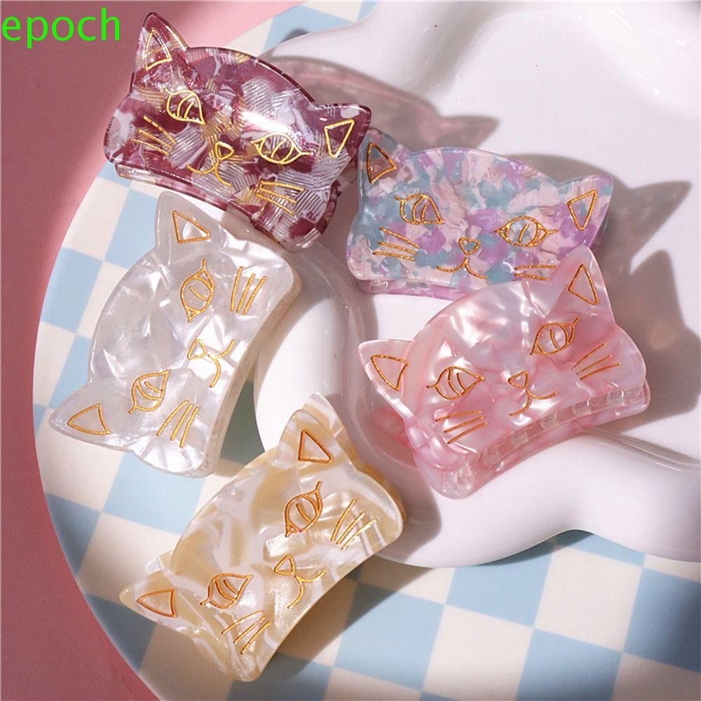 Epoch Kẹp Tóc Acrylic Hình Móng Vuốt Mèo Cá Tính Dành Cho Nữ