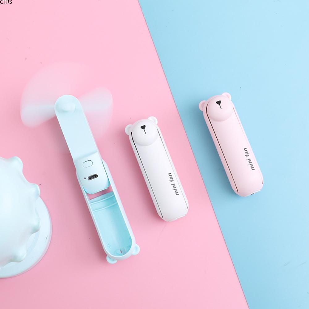 Quạt Cầm Tay Cầm Tay 3 Trong 1 Đèn Pin Quạt Gấu Mini Sạc Usb Quạt Cầm Tay Có Thể Gập Lại Móc Chìa Khóa Làm Mát Cầm Tay