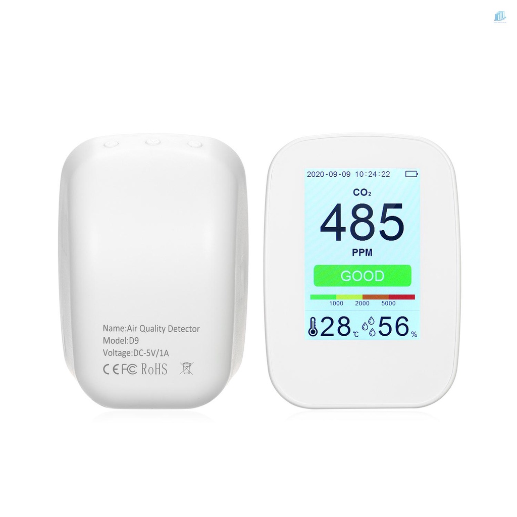 Thiết Bị Đo Độ Ẩm / Nhiệt Độ Không Khí CO2 / RH / Temp. 3 Trong 1 Đa Năng 3 Trong 1 Theo Dõi CO2 65534 Groups Data Logger Rech