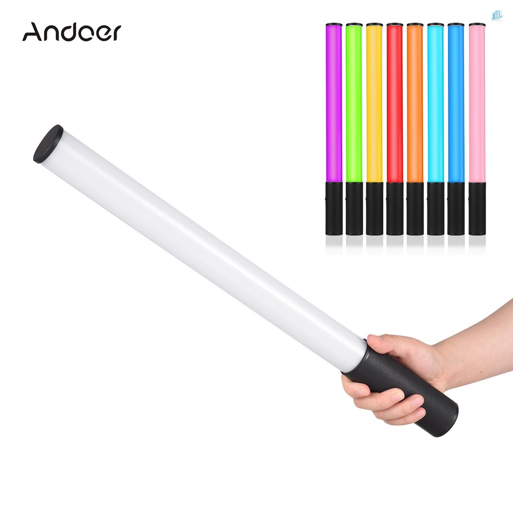 Gậy Đèn LED Video RGB Cầm Tay Andoer W150RGB 2500K-9000K 20 Hiệu Ứng Tích Hợp Pin Chuyên Dụng Hỗ Trợ Live Stream