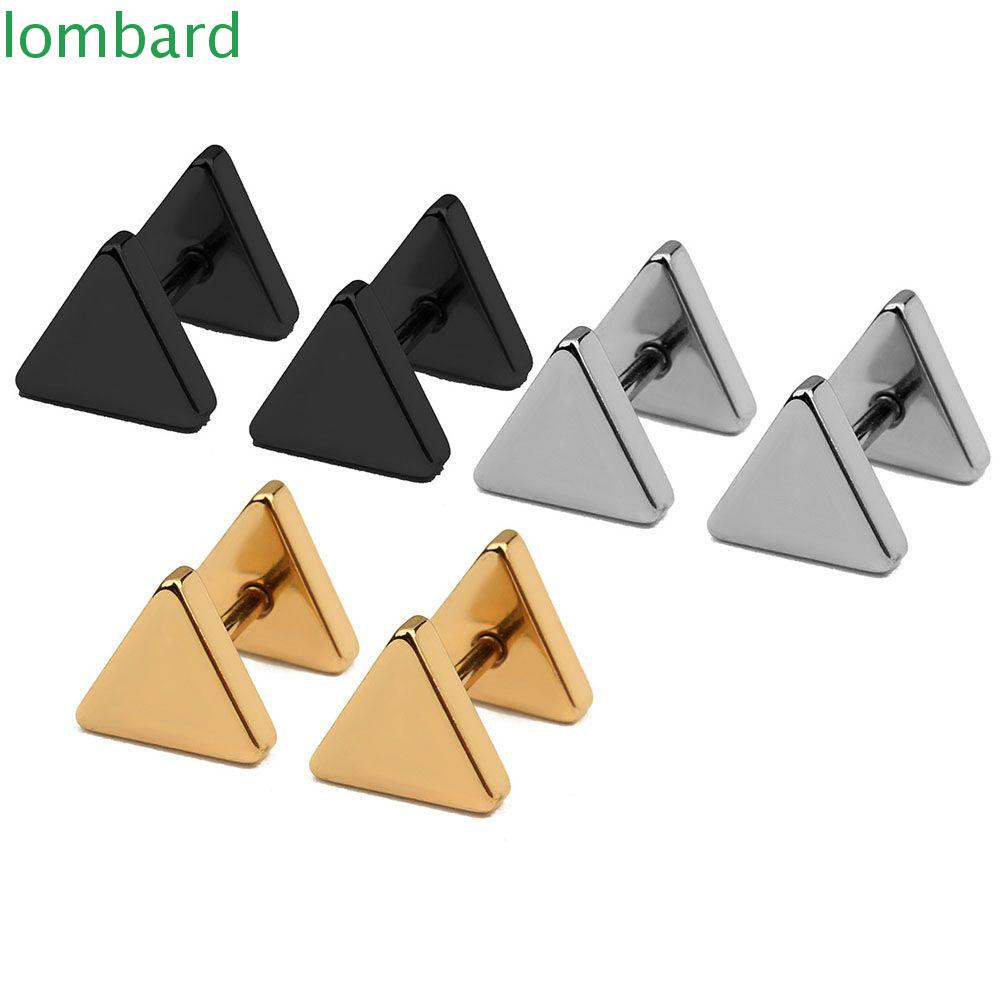 Khuyên Tai Tròn Bằng Thép Không Gỉ Phong Cách Punk Unisex