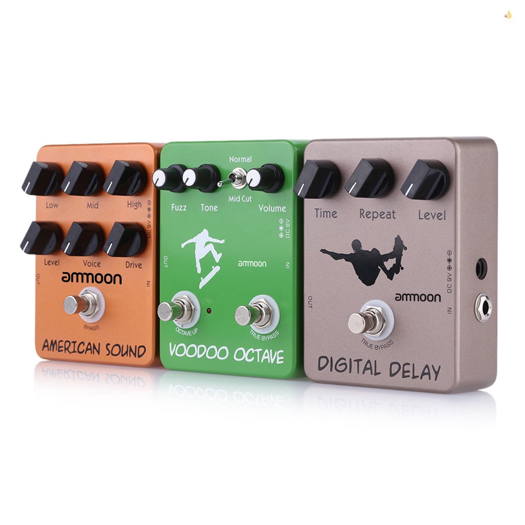 Bàn Đạp Hiệu Ứng Đàn Guitar ammoon AP-12 Voodoo Octave Fuzz