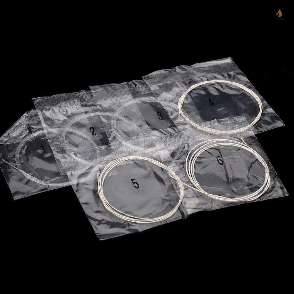 Bộ Dây Đàn Bằng Nilon Mạ Bạc Siêu Nhẹ Cho Guitar Cổ Điển mynice