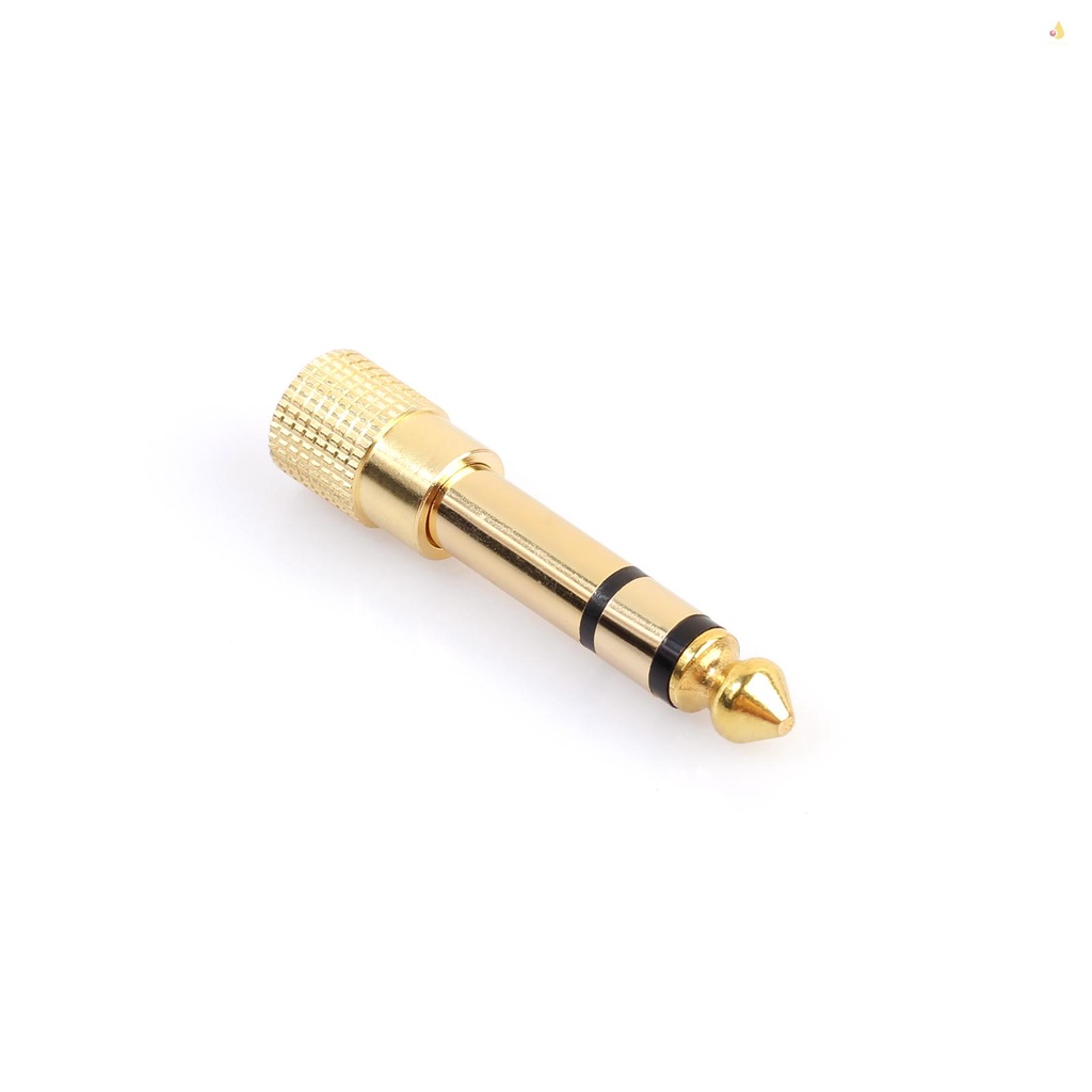 Set 10 Giắc Cắm Chuyển Đổi 6.35mm 1 / 4 '' Sang 3.5mm 1 / 8 '' Chuyên Dụng Cho Đàn Guitar Điện / Amp