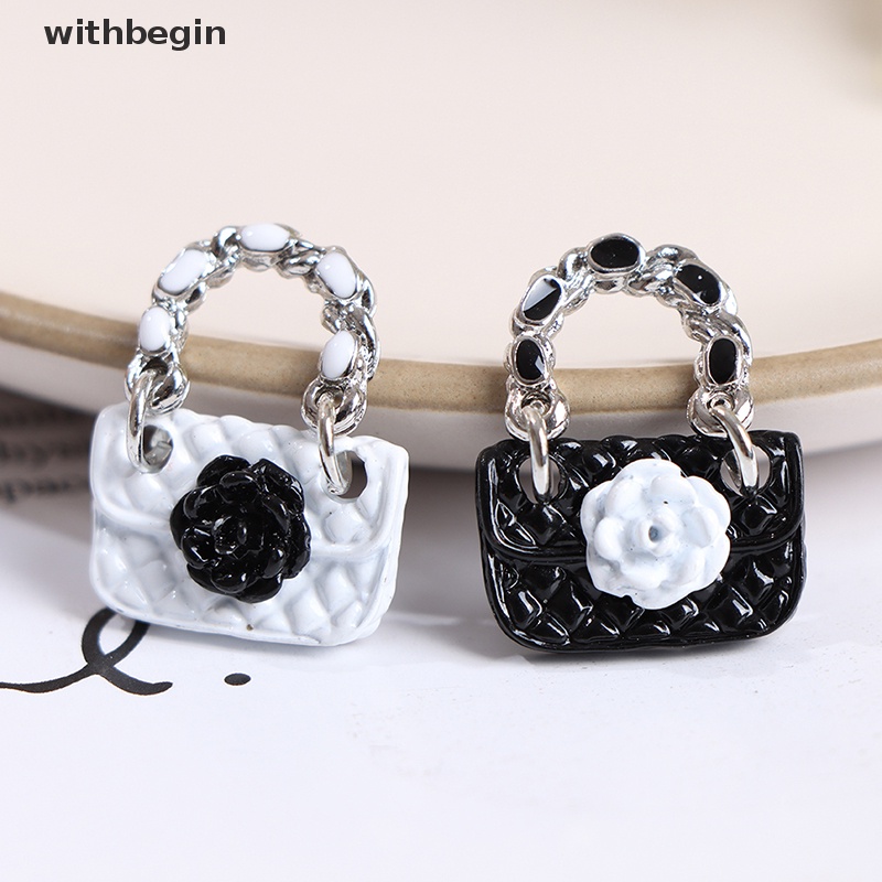 Set 2 Túi Xách Da Đeo Vai Thời Trang Dành Cho Búp Bê 1: 6 1: 12