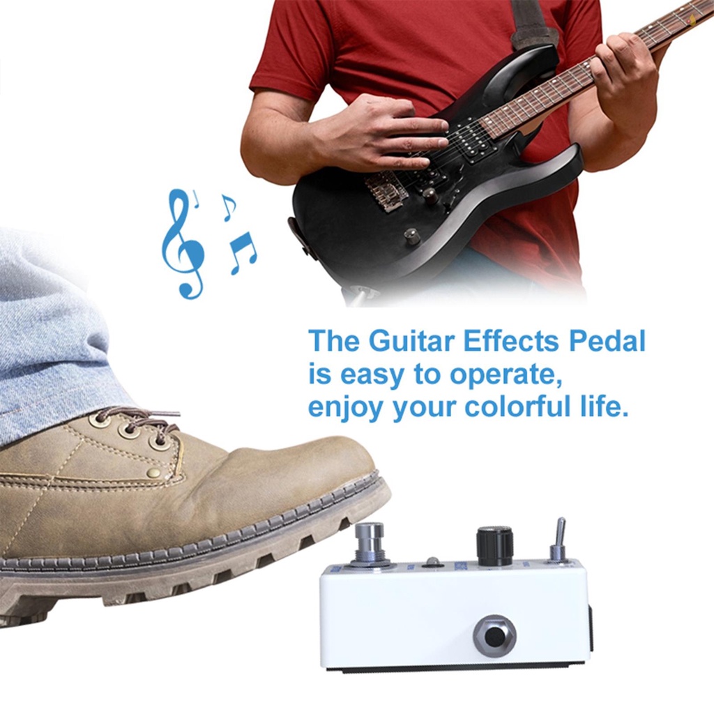 Bàn Đạp Tạo Hiệu Ứng Tiếng Ồn ammoon 2 Chế Độ (Cứng / Mềm) Vỏ Kim Loại Cho Guitar Điện Bass