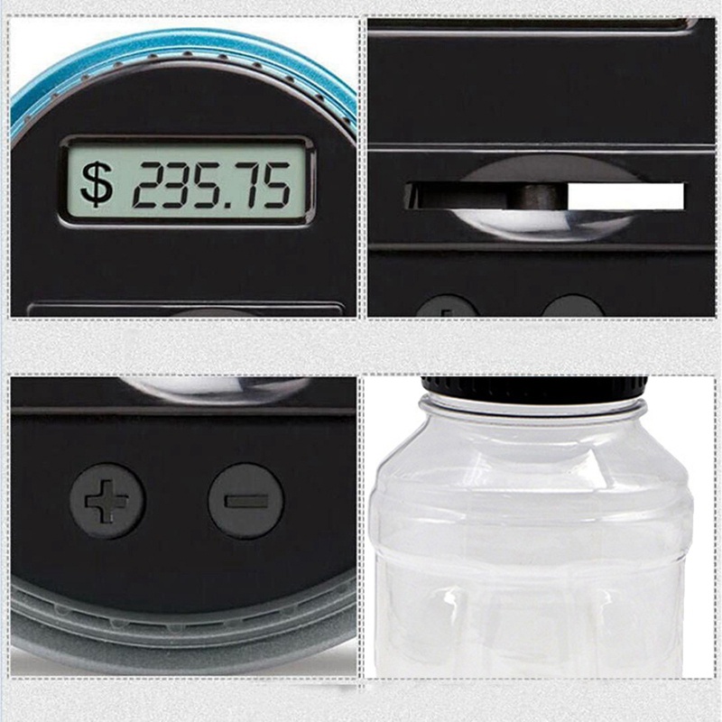 Hũ Đựng Tiền Tiết Kiệm Có Màn Hình LCD Hiển Thị Tiện Dụng Cho Người Lớn