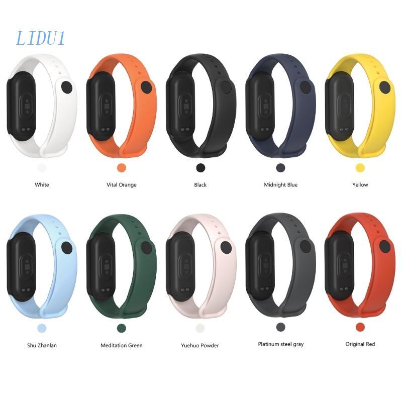 Dây Đeo Thay Thế Chất Liệu Silicon Mềm Chống Thấm Nước Và Mồ Hôi Cho Mi Band 8 LIDU1