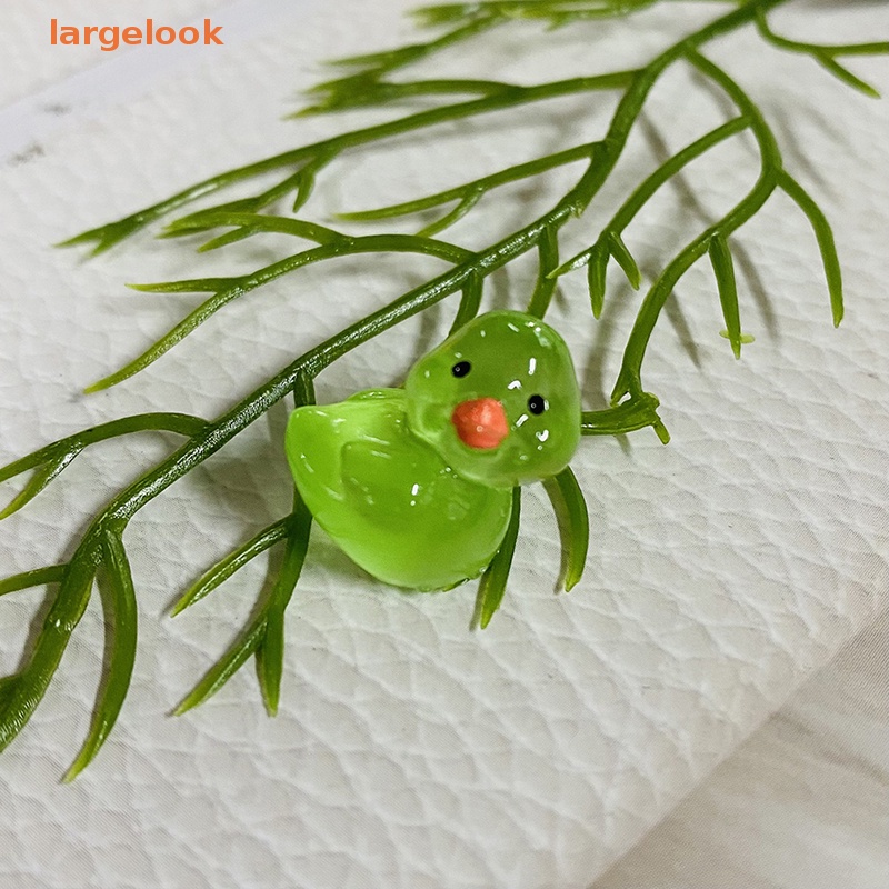 Bộ 5 Kẹp Tóc Hình Chú Vịt Bằng Resin Màu Dạ Quang Độc Đáo DIY