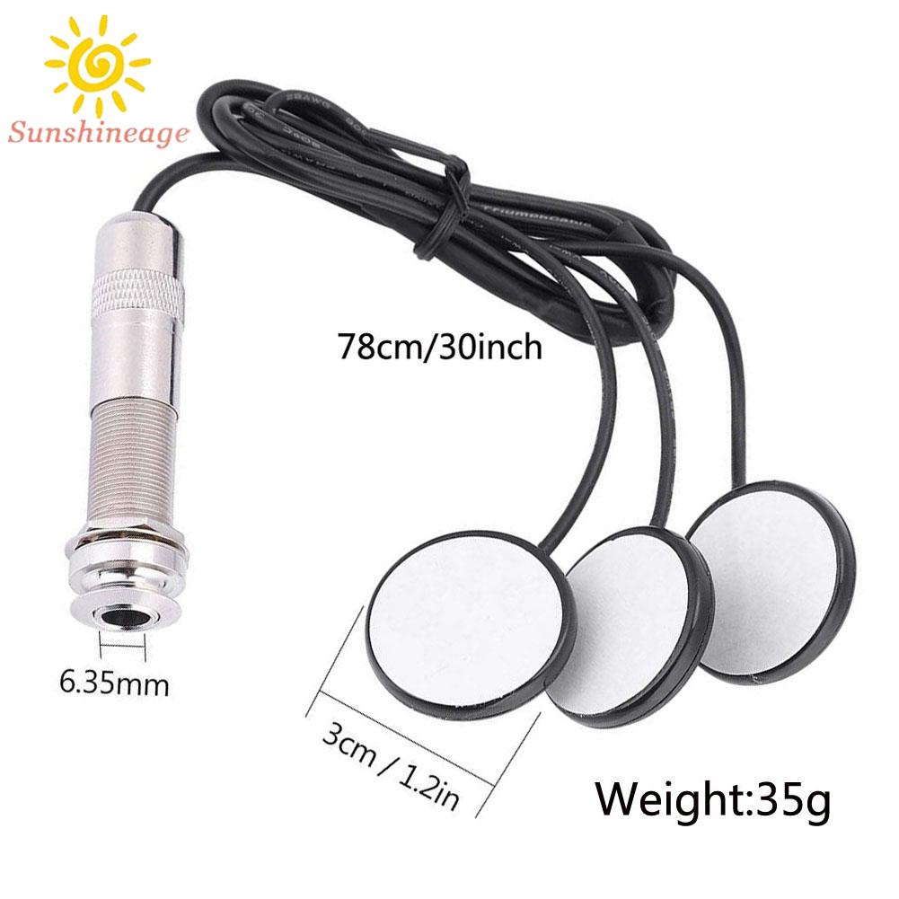 Pickup Ba Piezo 6.35mm Cho Đàn Guitar, Violin, Mandolin
