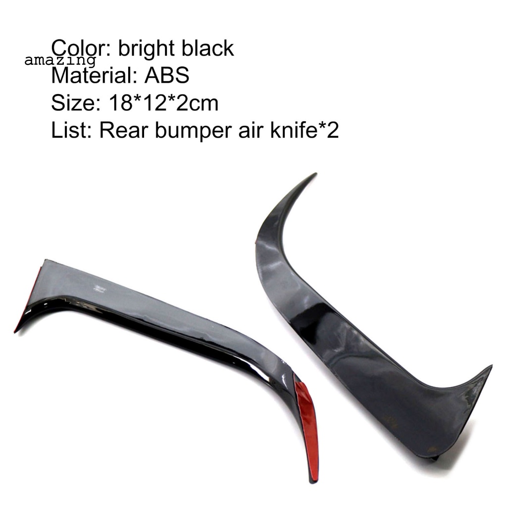 Bộ 2 Khung Viền Lỗ Thông Khí Bằng ABS Màu Đen Chống Mòn Trang Trí Cho Mercedes-Benz CLA200 / 220 / CLA250 2014-2018