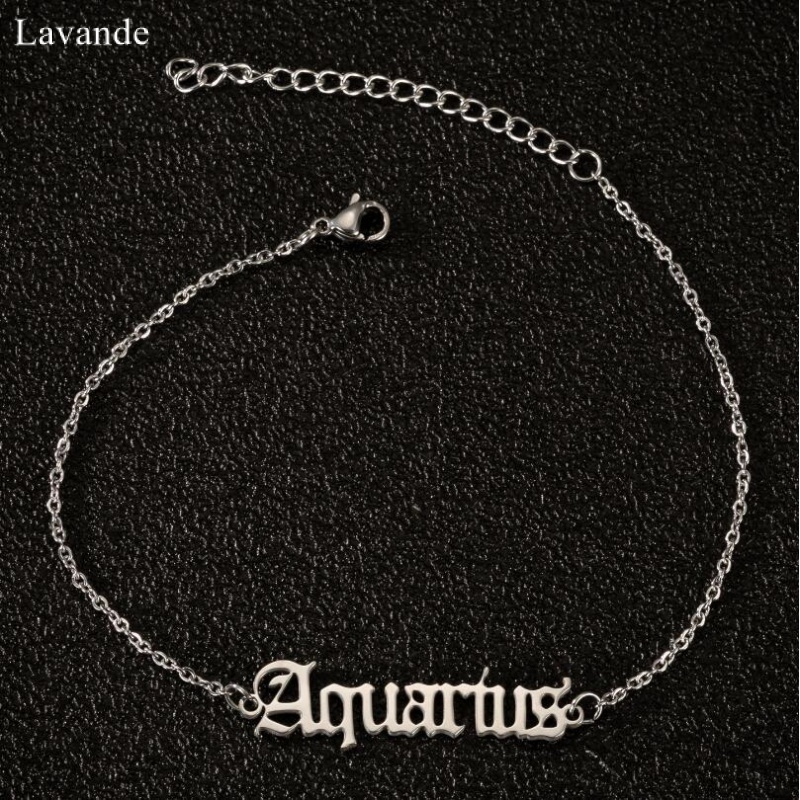 Lắc Chân Bằng Thép Không Gỉ Hình Cung Hoàng Đạo Phong Cách Âu Mỹ Thời Trang Mới