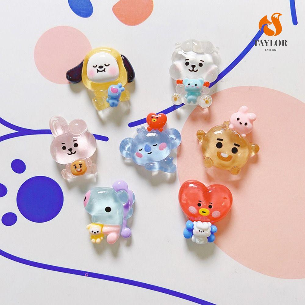 Miếng Dán Hình Ngôi Sao Hoạt Hình Bằng Nhựa Resin Trong Suốt Trang Trí Điện Thoại TAYLOR1 Diy