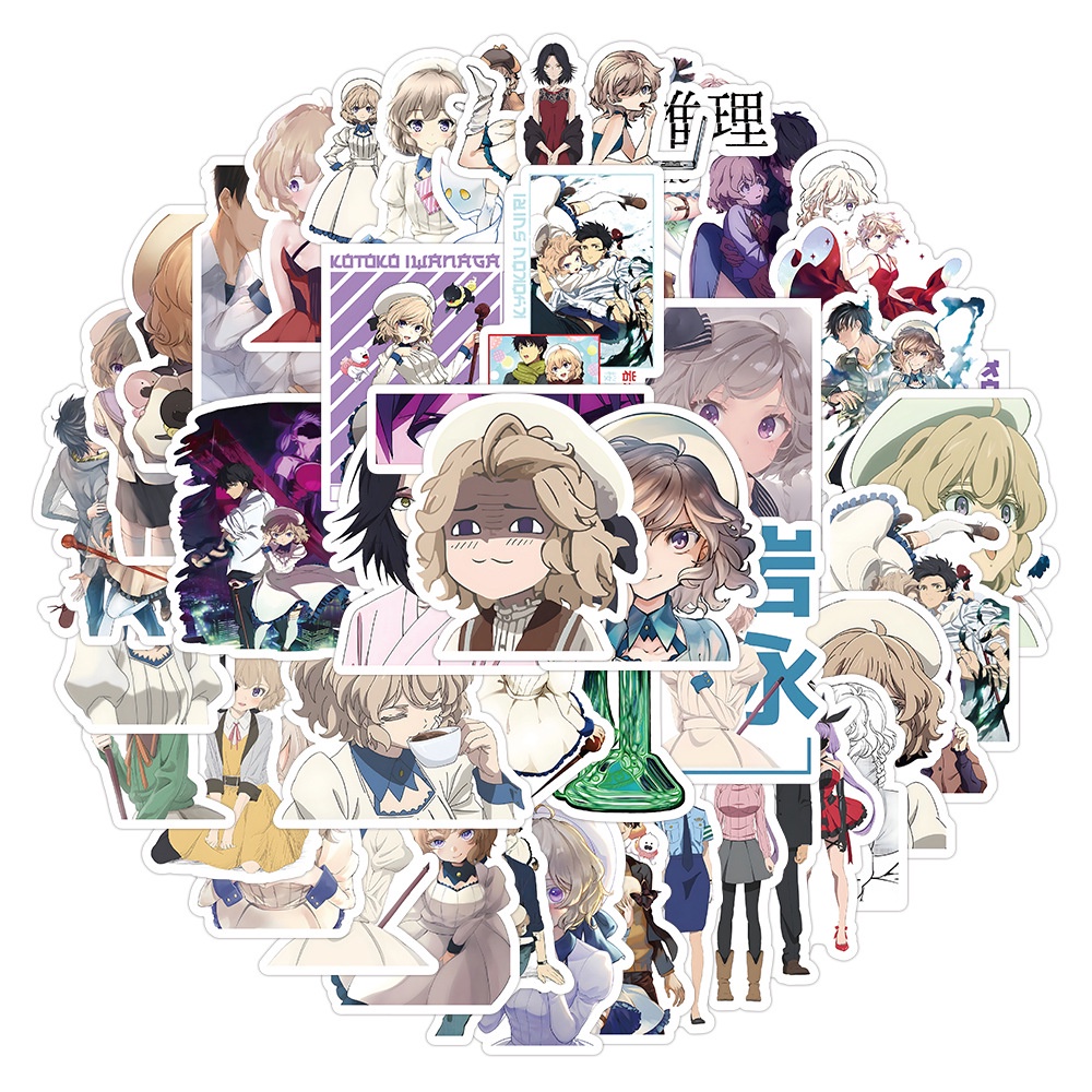 Bộ 50 sticker Họa Tiết Graffiti Iwanaga Kotoko Sakuragawa Kurou