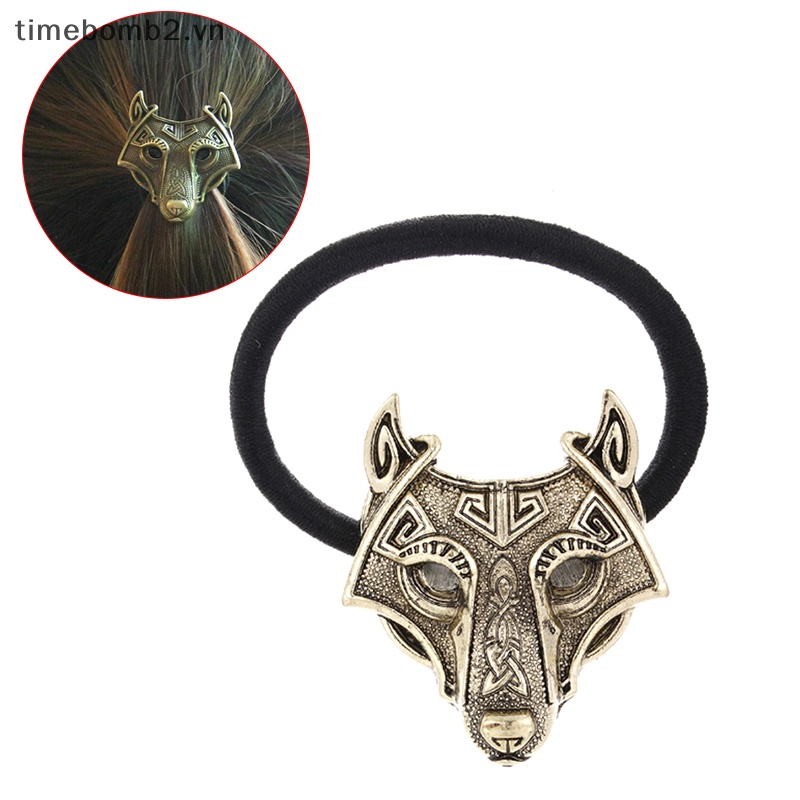{Timebomb} Dây Buộc Tóc Co Giãn Phong Cách Bộ Lạc Bắc Vikings Thời Trang Cho Nữ