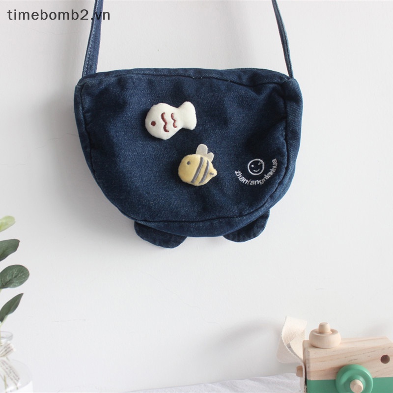 {Timebomb} Ghim Cài Áo Trang Trí Ba Lô / Balo Hình Cá / Ong Hoạt Hình Dễ Thương