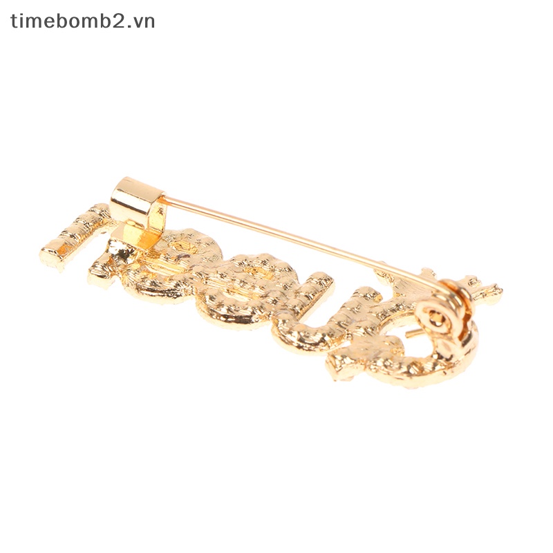 Ghim Cài Áo Cardigan Đính Đá Chống Chói Hình Vương Miện Nữ Hoàng Cho Nữ