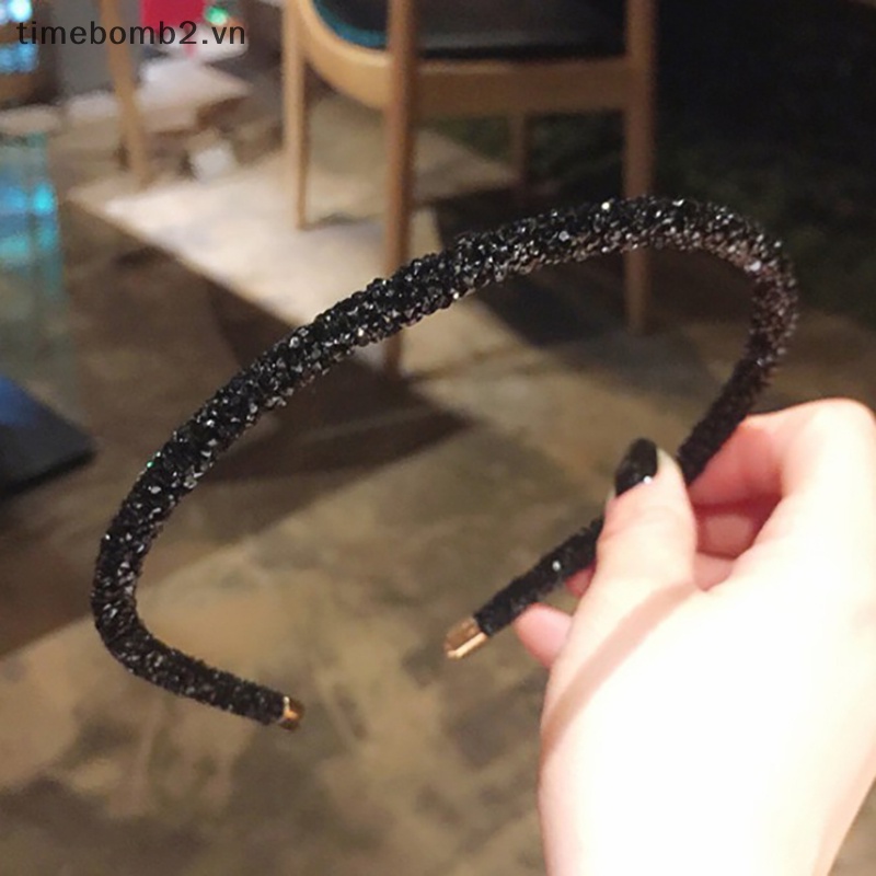 1 Băng Đô Mềm Đính Đá Thời Trang Cho Nữ