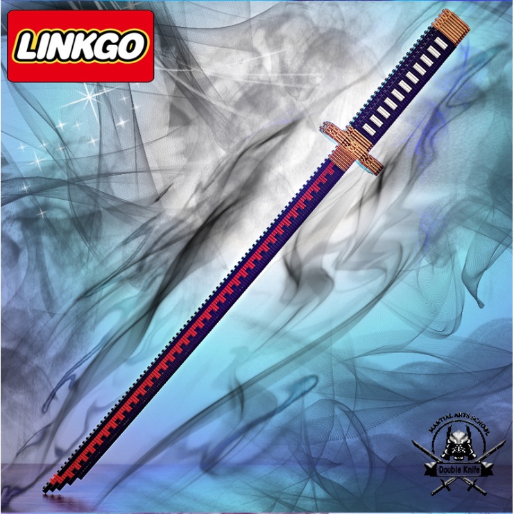 Mô hình đồ chơi kiếm lego Enma tím roronoa Zoro trong one piece lắp ráp rèn luyện trí thông minh katana onepiece