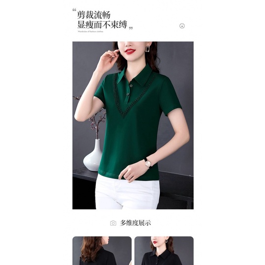 Áo Thun polo Tay Ngắn Màu Trơn Size Lớn Phong Cách Mới