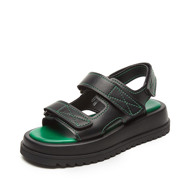 Duoya Giày Sandal Thể Thao Đế Phẳng Dày Mùa Hè Cho Nữ Miễn Phí Vận Chuyển